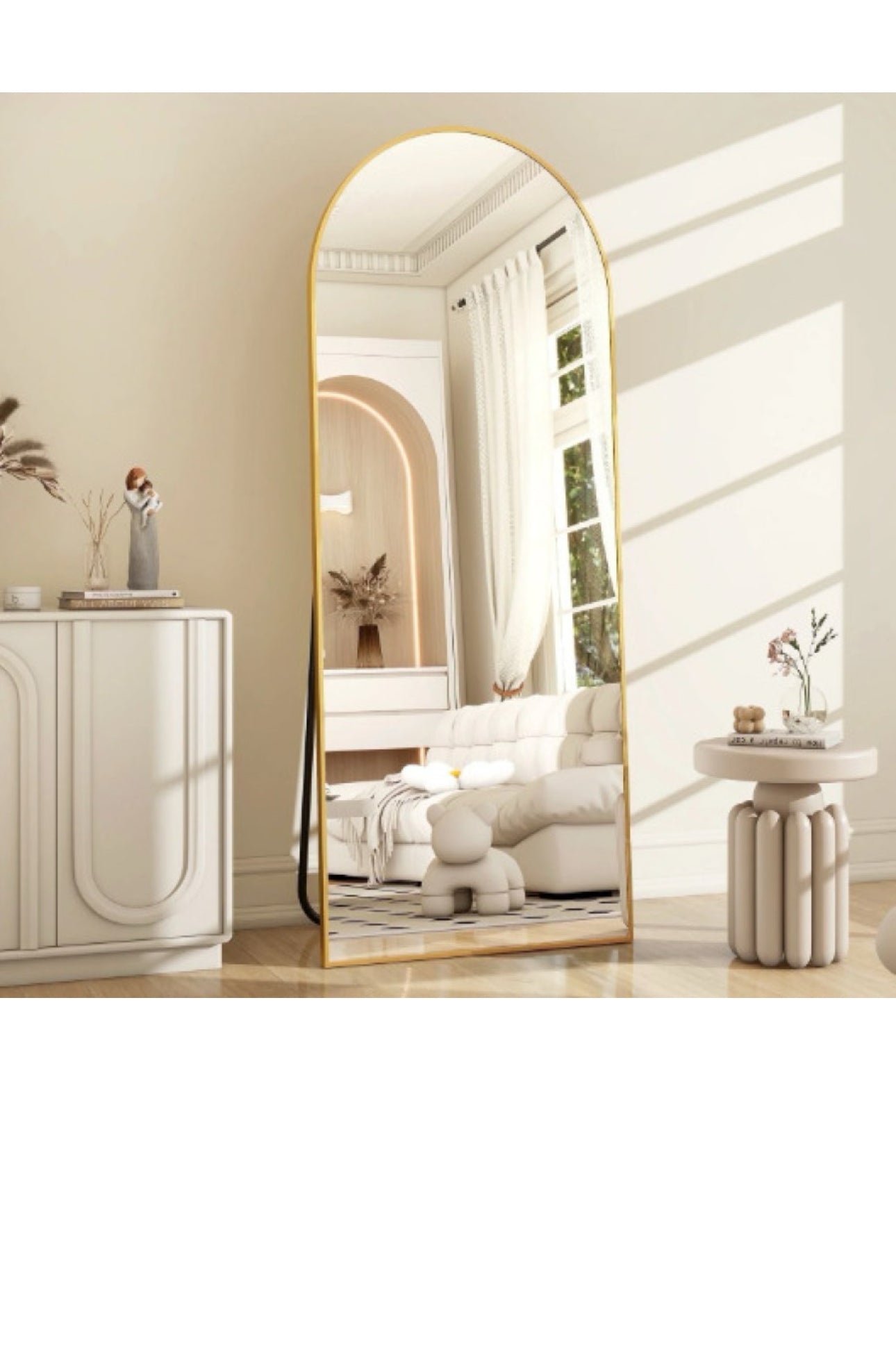Lu Gold 160 x 50 standing mirror