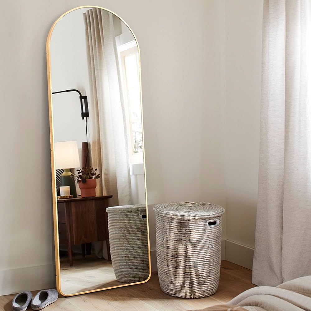 Lu Gold 160 x 50 standing mirror