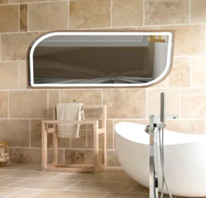Pill shaped LED mirror