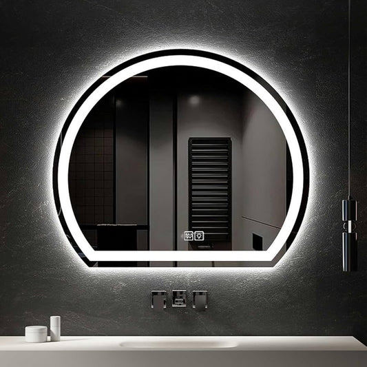 Mhlanga Half Moon 🌒 70 x 50 LED mirror with interchangeable lighting