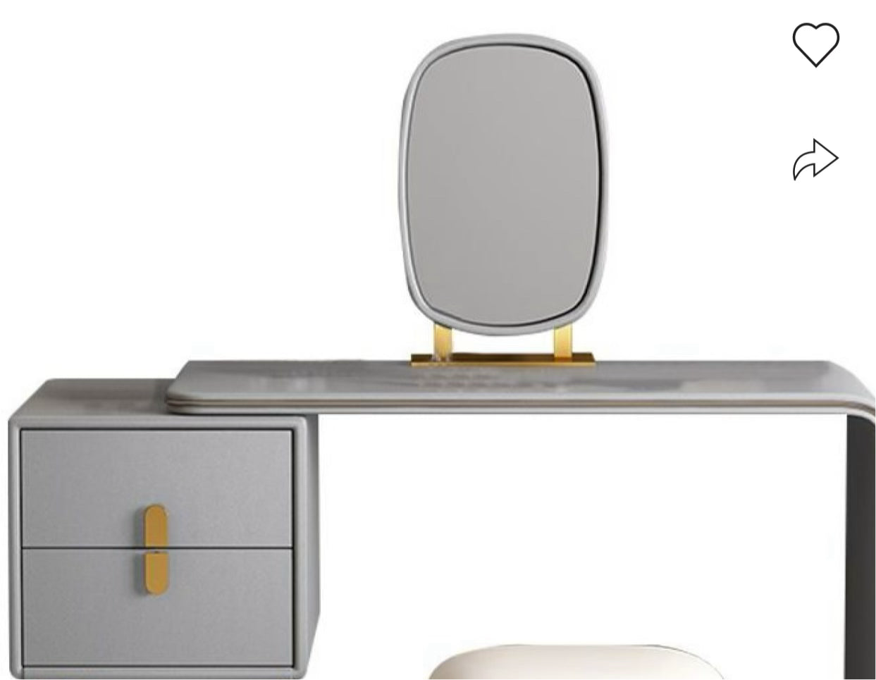 Adoma Grey Vanity dressing Mirror