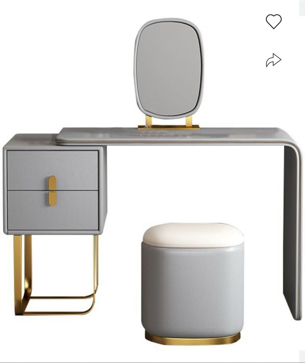 Adoma Grey Vanity dressing Mirror