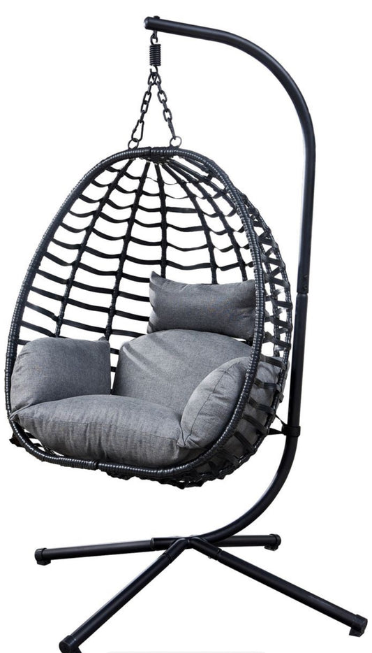 Best Outdoor Hanging Egg Chair with Red Cushion | Durable & Stylish 2025