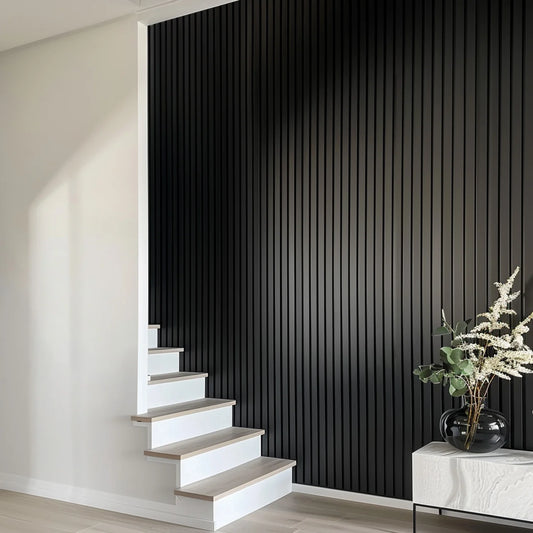 Ukhupe black wall panel