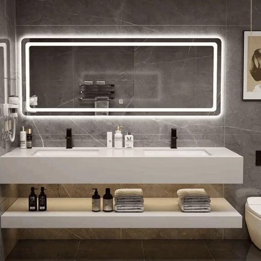 X solar LED Mirror Rectangular | 1200 x 400 Lighted Mirror  (Rectangle)